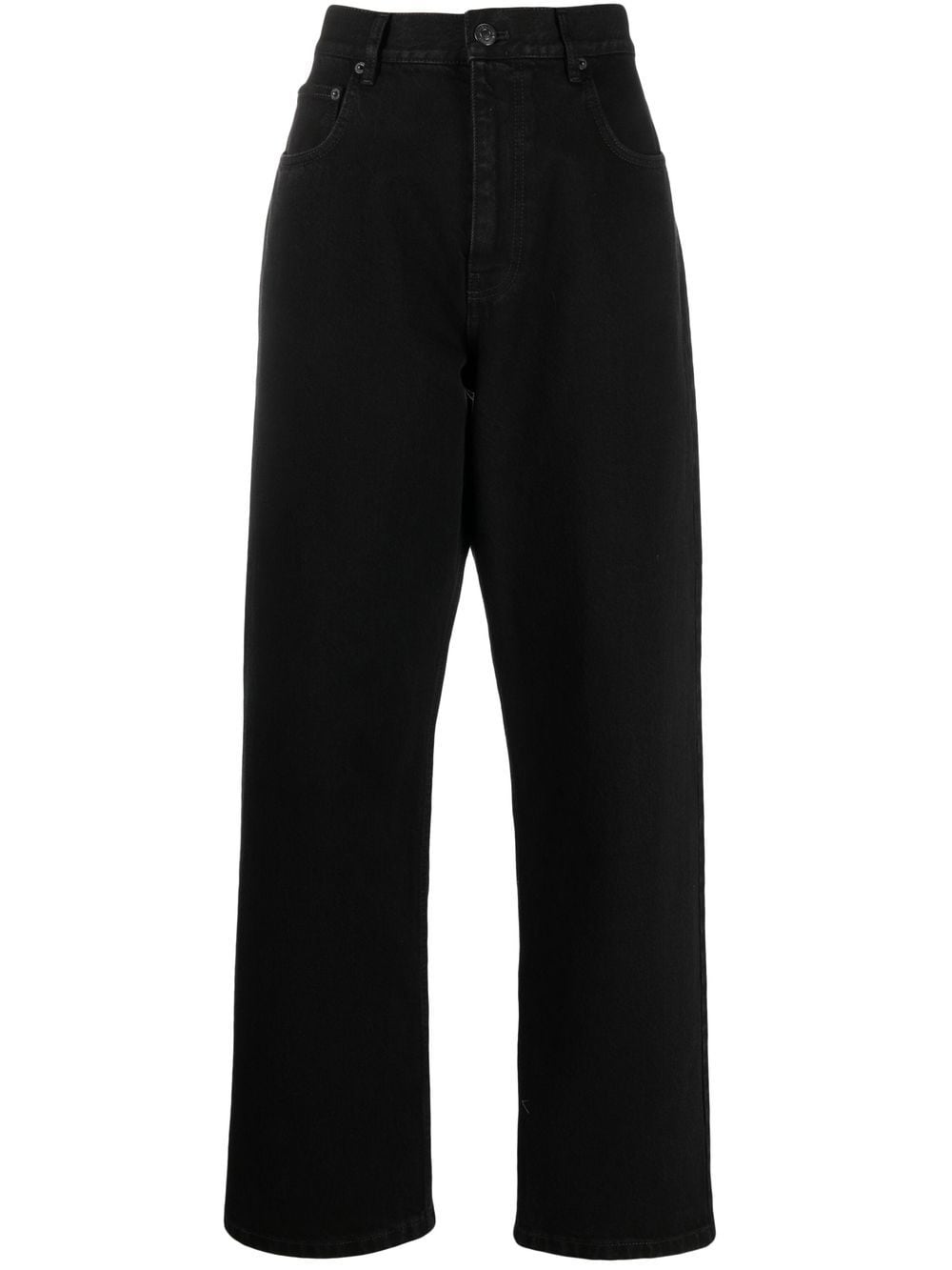 Balenciaga high-waisted wide-leg jeans - Black