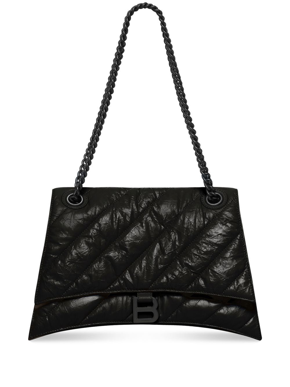 Balenciaga large Crush chain-strap shoulder bag - Black