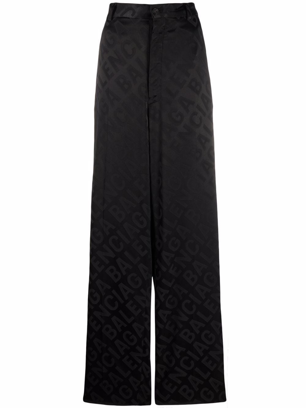 Balenciaga logo jacquard trousers - Black