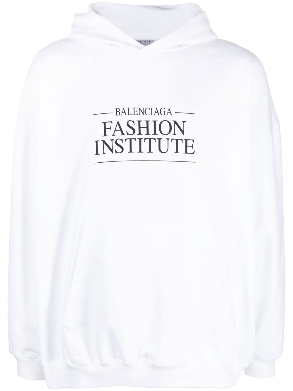 Balenciaga slogan-print hoodie - White
