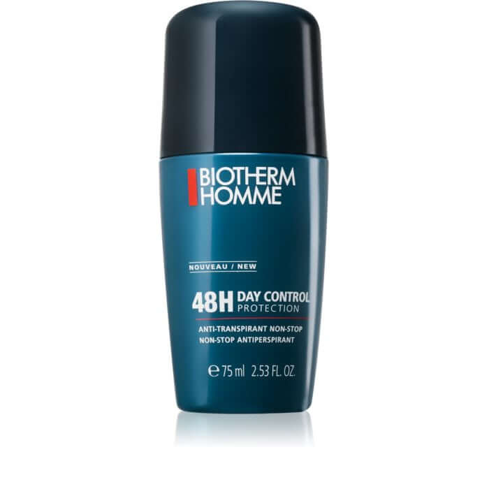 Biotherm Homme 48H Day Control Antiperspirant Roll On | Moisture + Bacteria Reduction for Long Lasting Protection