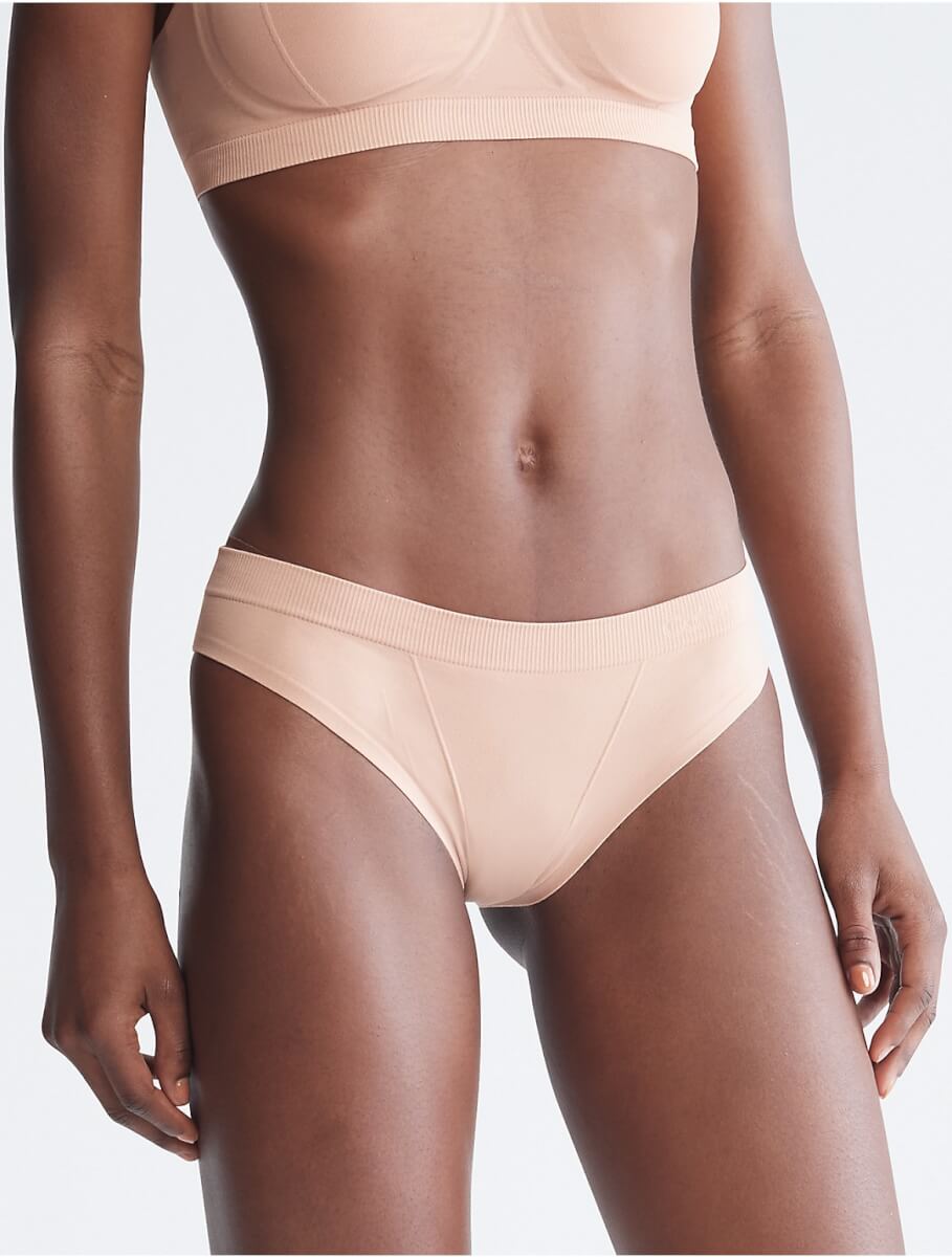 Calvin Klein Women's Bonded Flex Bikini - Orange - XS