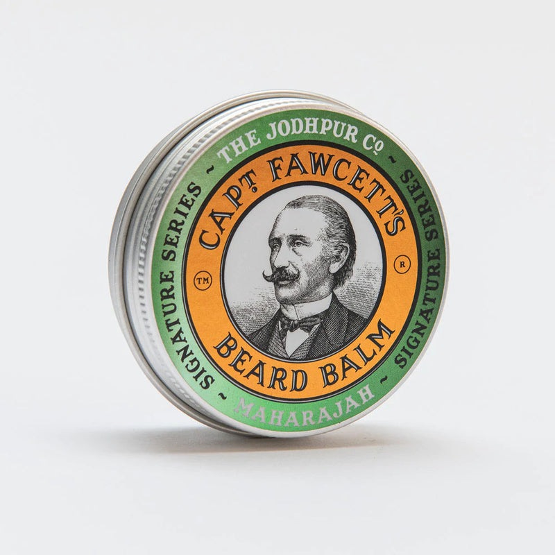Captain Fawcett Maharajah Beard Balm | Nourishing Formula for Expert Hold + Warm, Spicy Scent