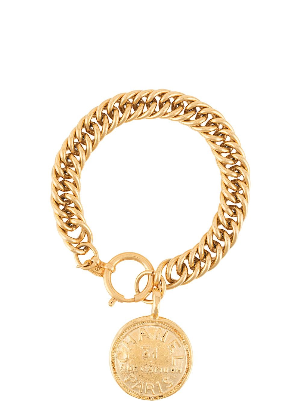 Chanel Pre-Owned 1980s medallion bracelet - Gold
