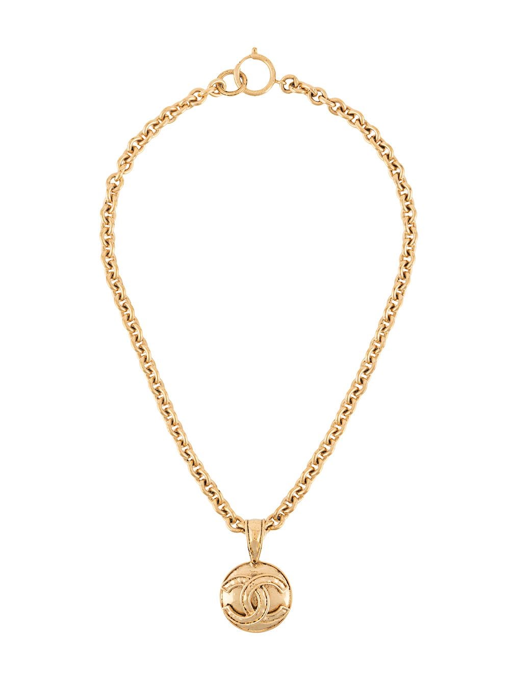 Chanel Pre-Owned 1994 CC pendant necklace - Gold