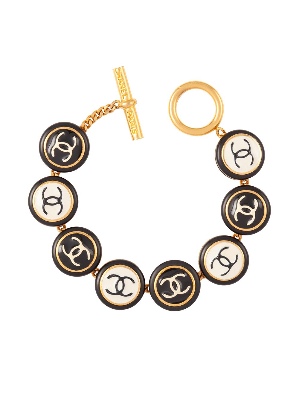 Chanel Pre-Owned 1995 CC charm bracelet - Gold