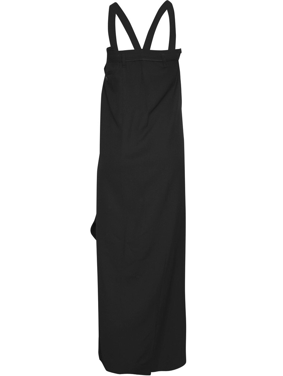 Cross Strap Maxi Dress 38 Black