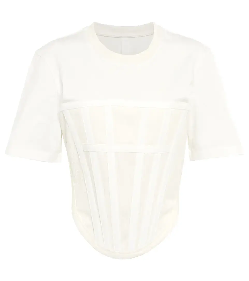 DION LEE Corset cotton T-shirt £ 408
