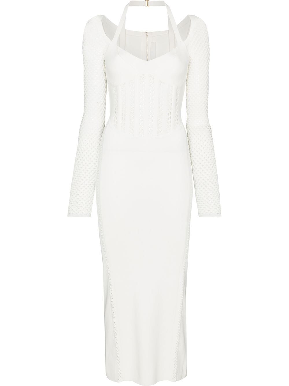 Dion Lee Column corset midi dress - White