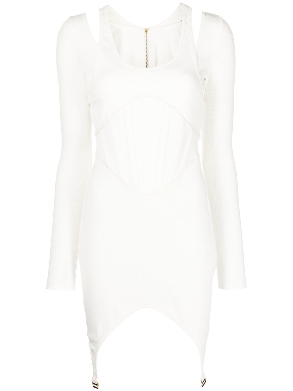 Dion Lee Fin corset dress - White