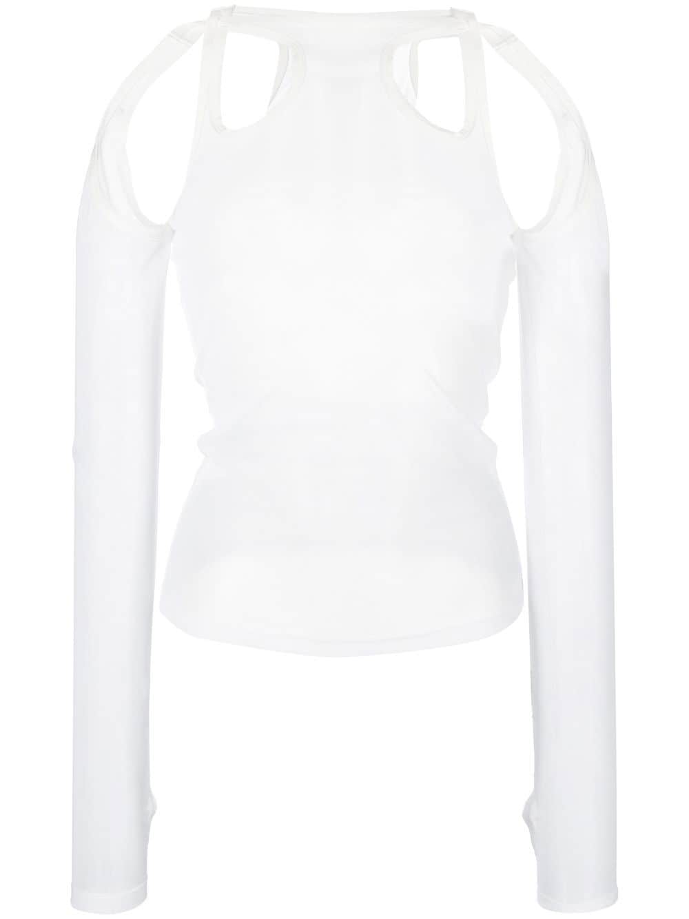 Dion Lee Shift Loop long-sleeved top - White