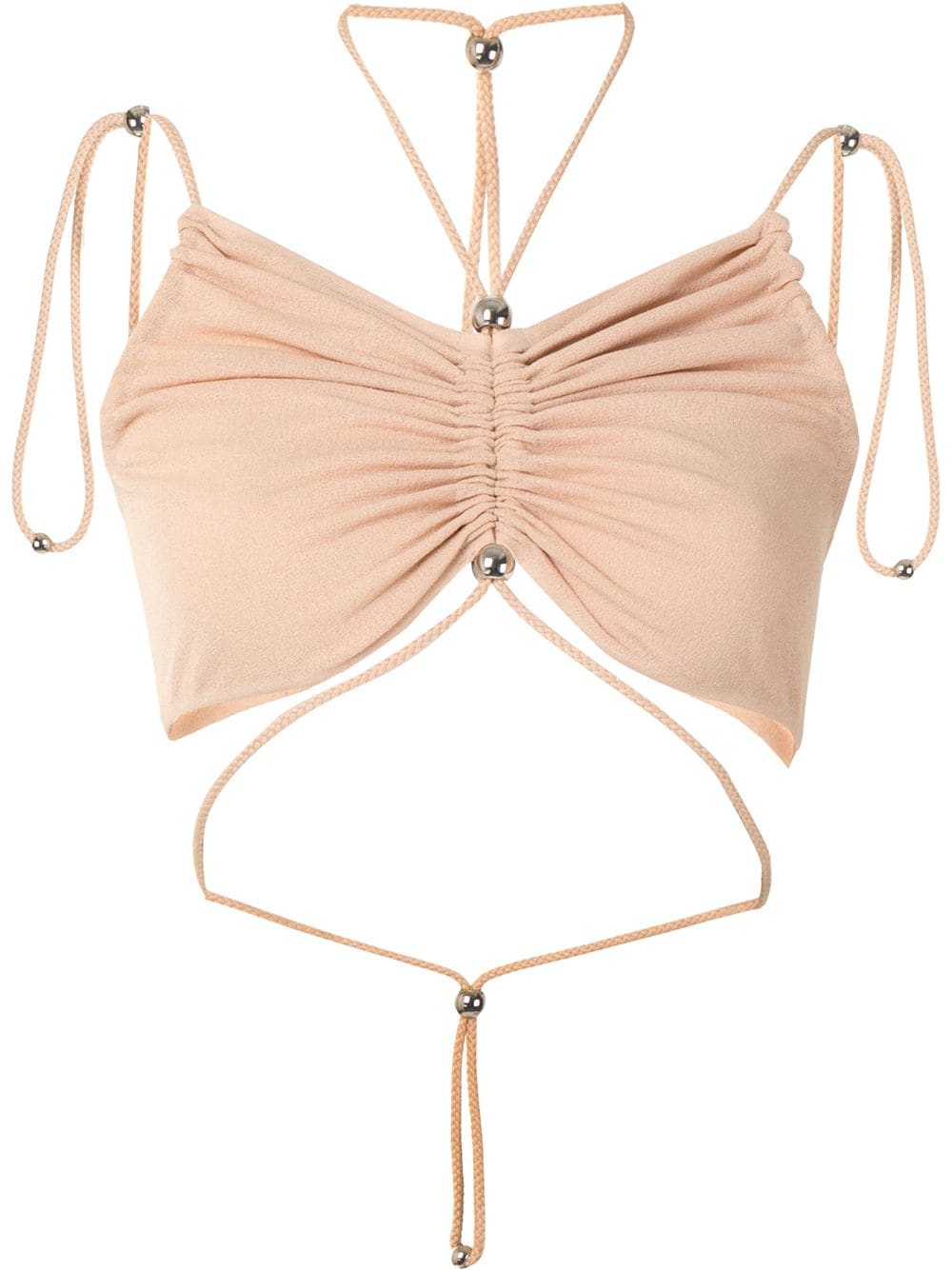 Dion Lee gathered butterfly crop top - Pink