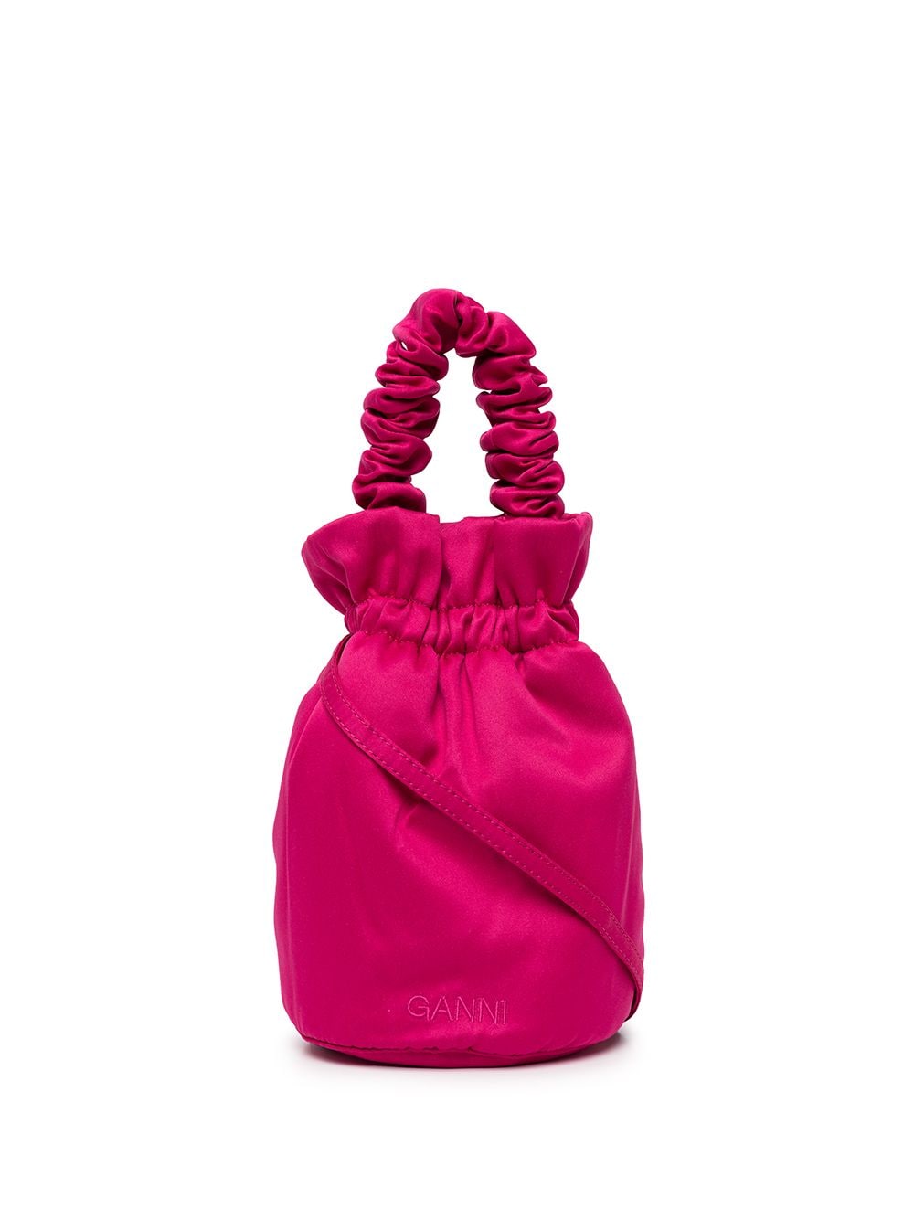 GANNI Ruch top-handle bag - Pink