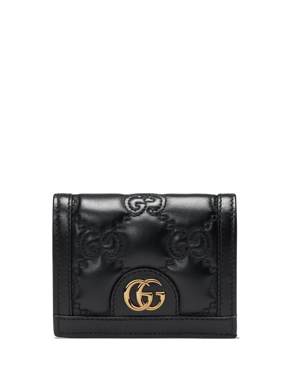 Gucci embossed-logo leather wallet - Black