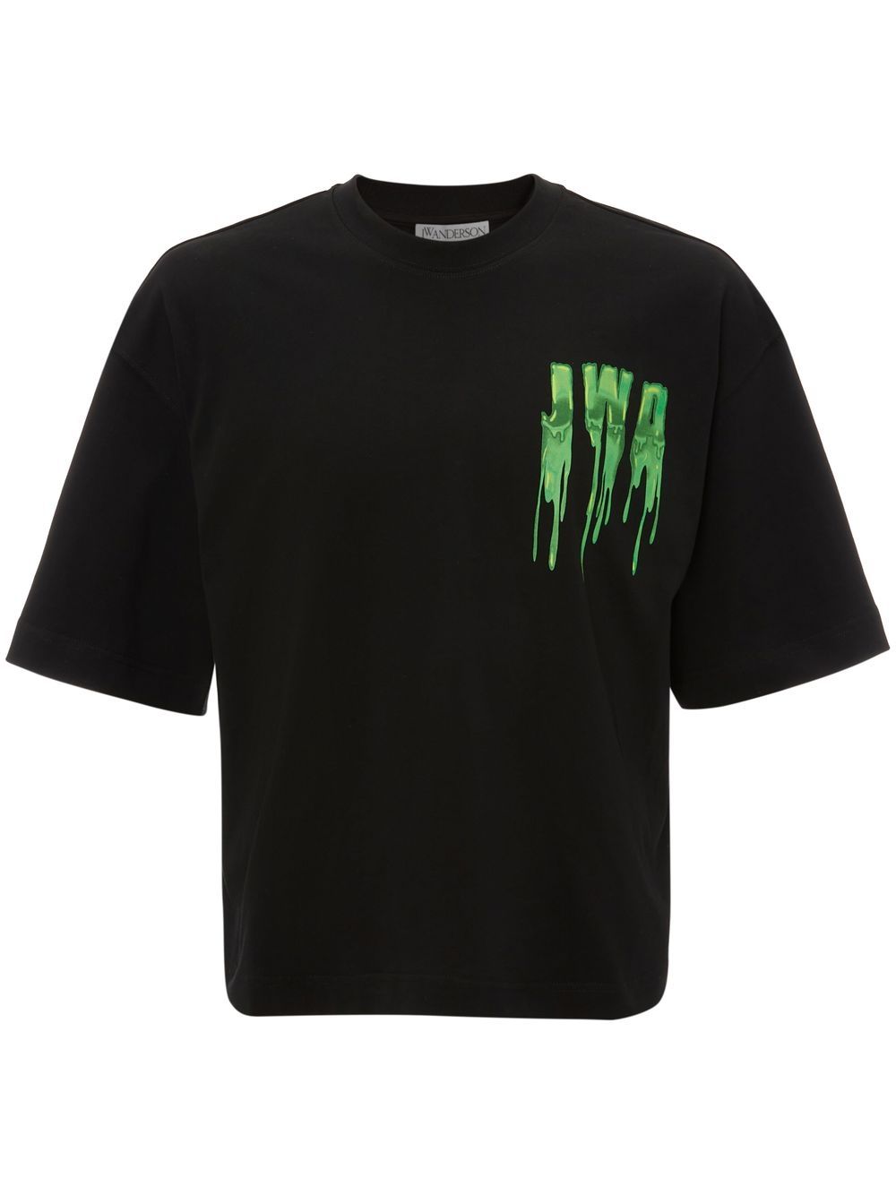 JW Anderson Slime logo-print oversized T-shirt - Black