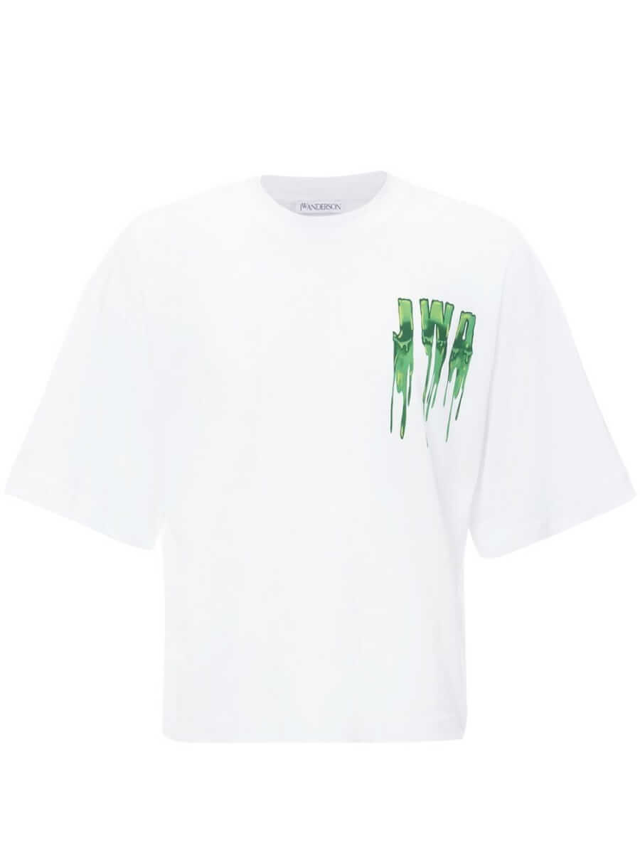 JW Anderson Slime logo-print oversized T-shirt - White