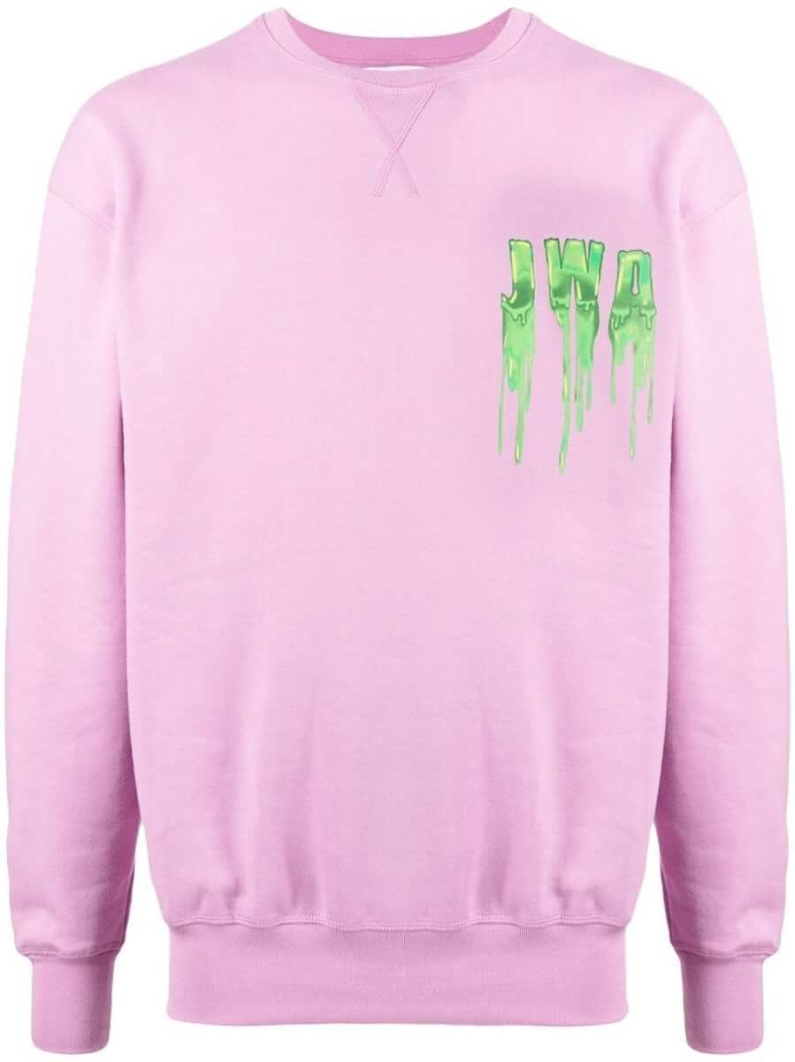 JW Anderson Slime logo-print sweatshirt - Pink