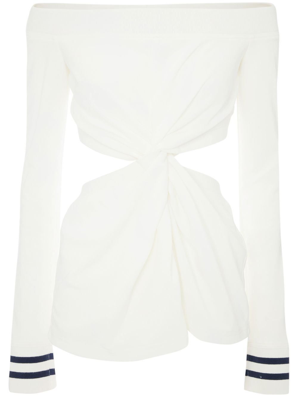 JW Anderson cut-out twisted top - White