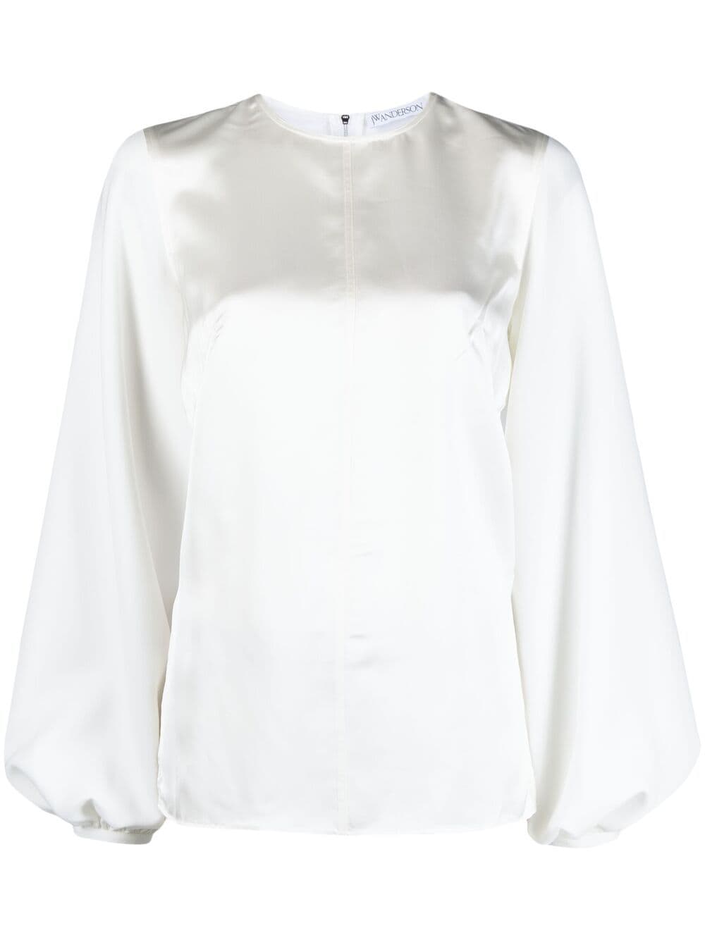JW Anderson panelled long-sleeve blouse - White