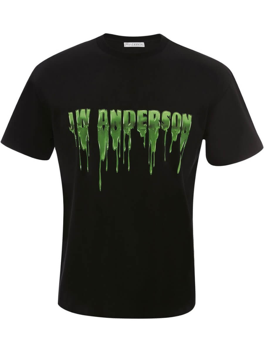JW Anderson slime-logo T-shirt - Black