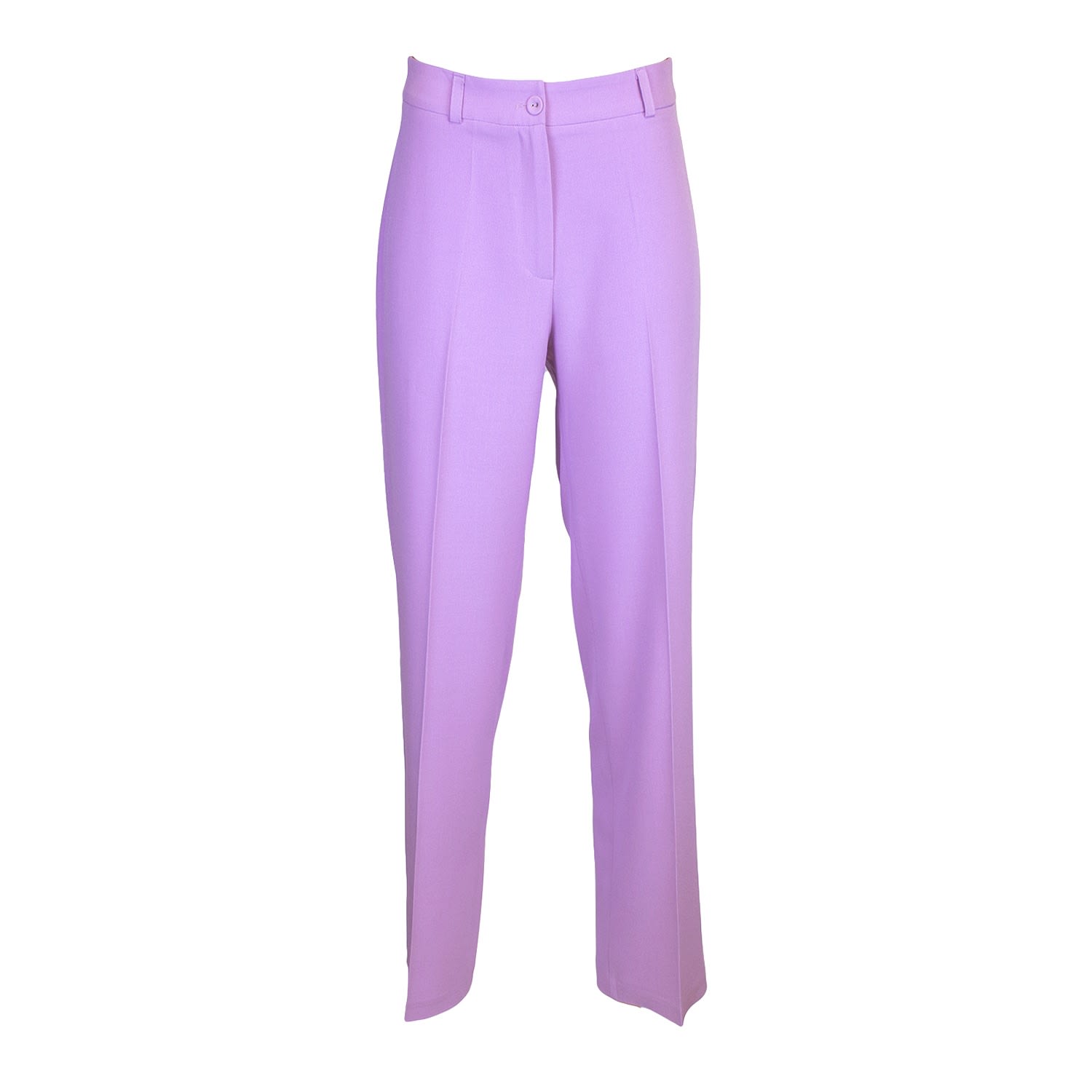 Lalipop Design - Wide Leg Tailored Cropped Lilac Pants