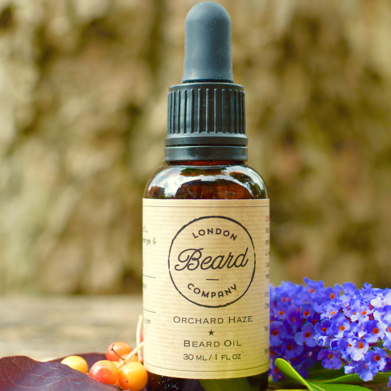 London Beard Company Orchard Haze Beard Oil | Lightweight Nourishing Formula with Fruity Bergamot Scent