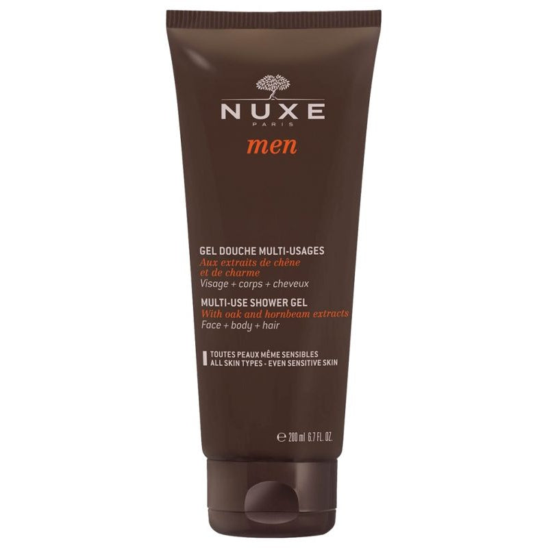 Nuxe Men's Shower Gel | Multifunctional Wash with 95% Natural Ingredients + Gentle Formula