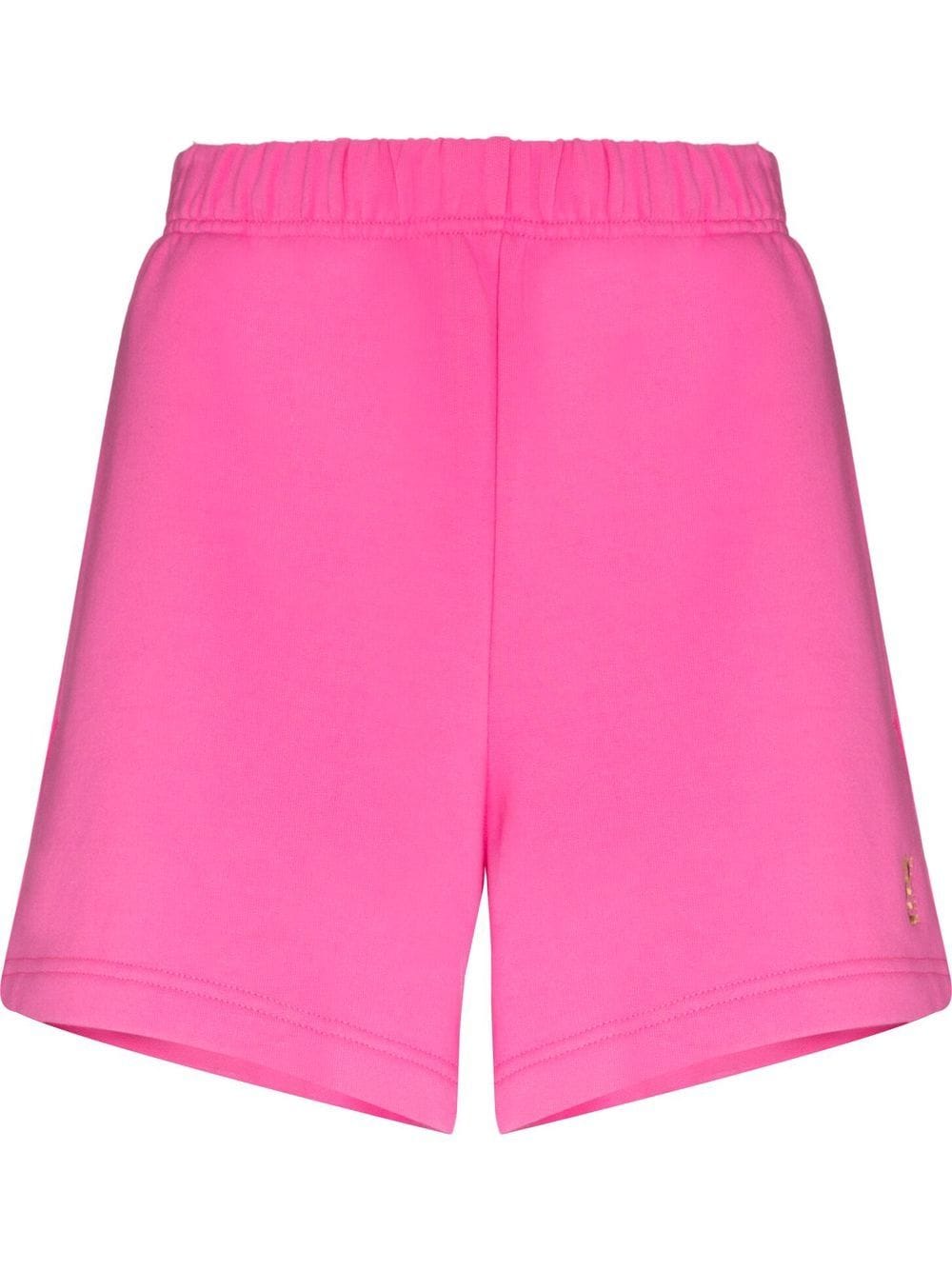 P.E Nation stretch-organic cotton track shorts - Pink