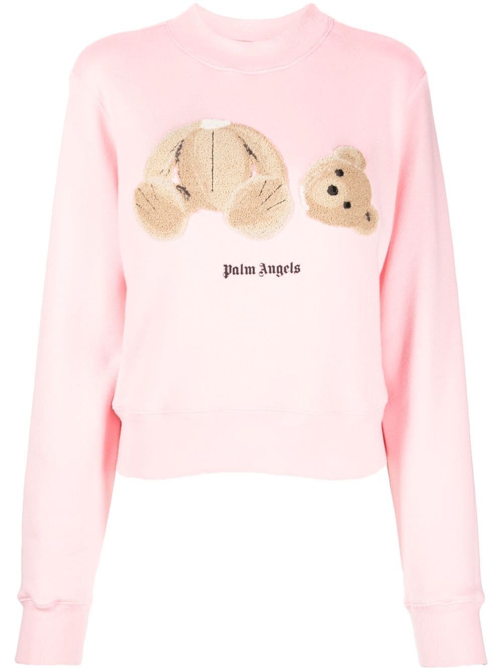 BEAR HOODIE in pink - Palm Angels® Official