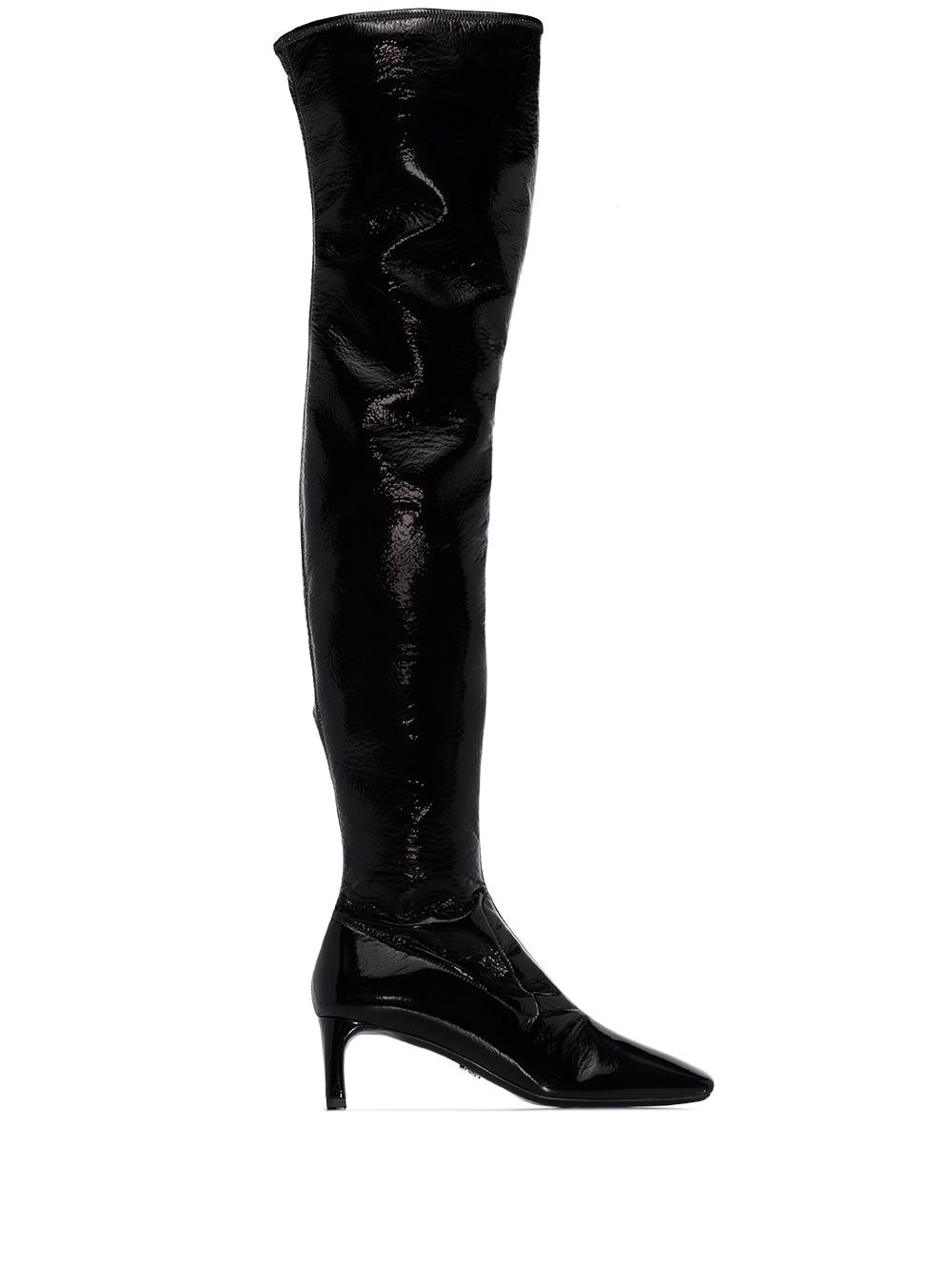 Prada 55mm knee-length boots - Black