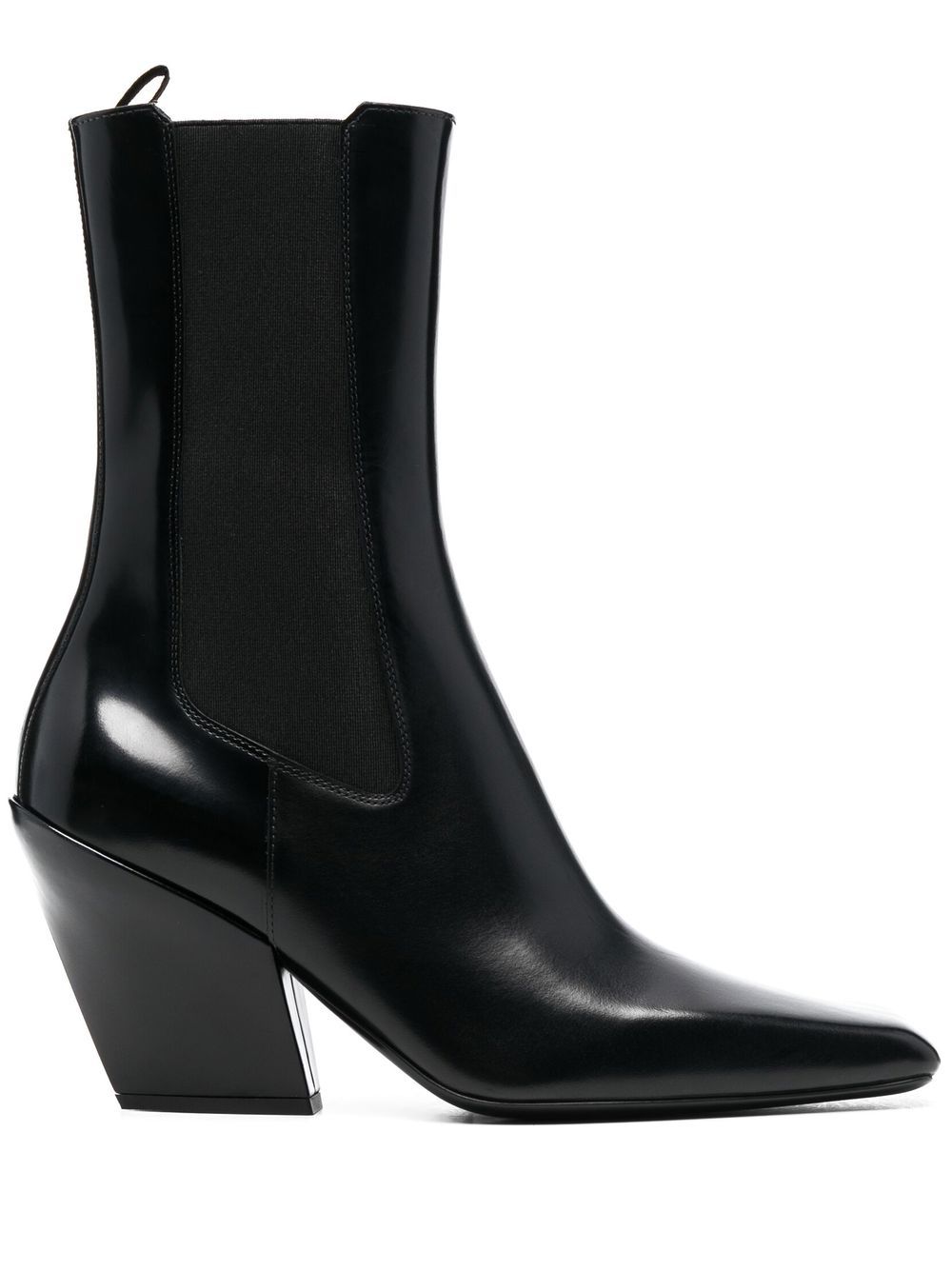 Prada 95mm sculpted heel boots - Black