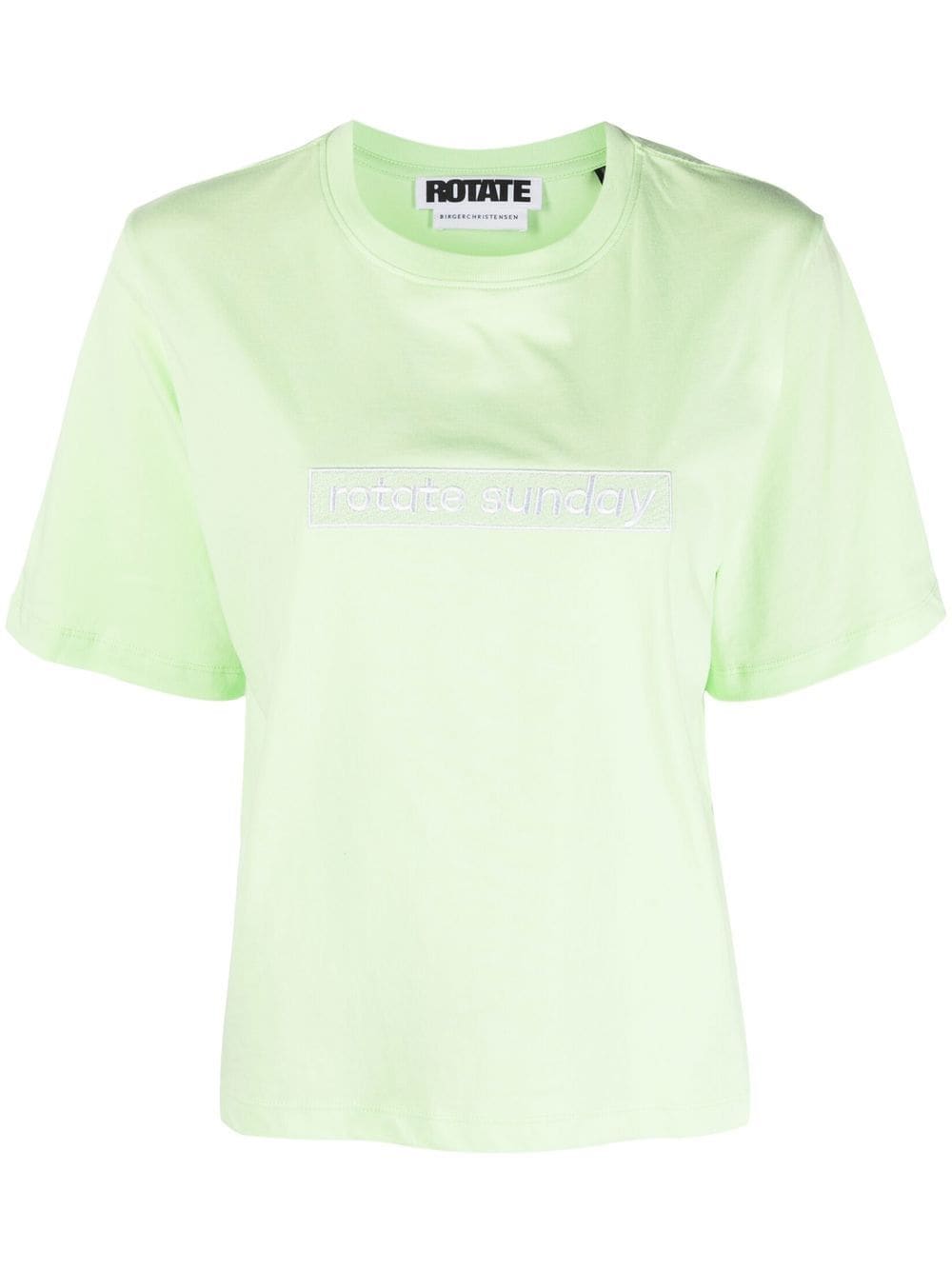 ROTATE Aster logo T-shirt - Green