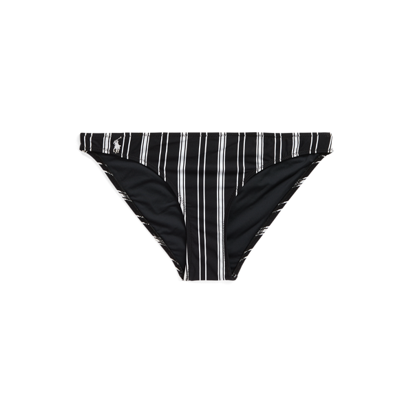 Striped Classic-Leg Bikini Bottom