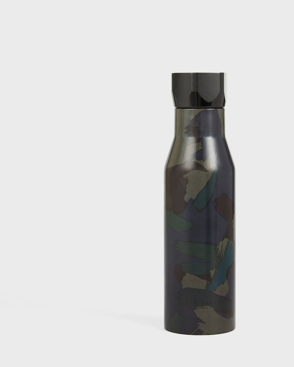 Ted Baker 450ml Printed Water Bottle in Navy BOTELAN, Unisex Home