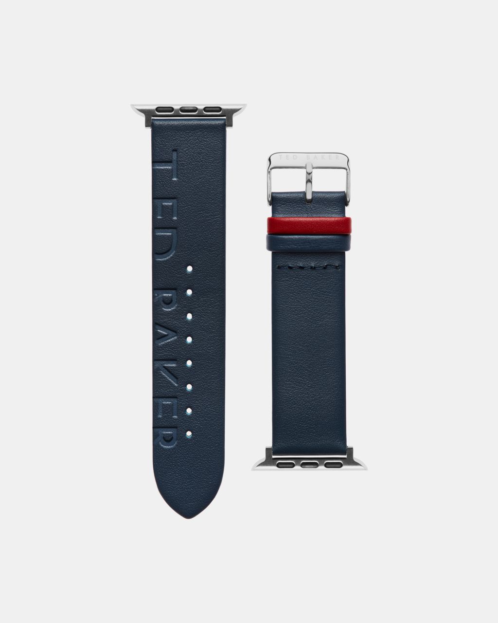 Ted Baker Embossed Leather Watch Strap in Blue MAGNES, Men's Accessories