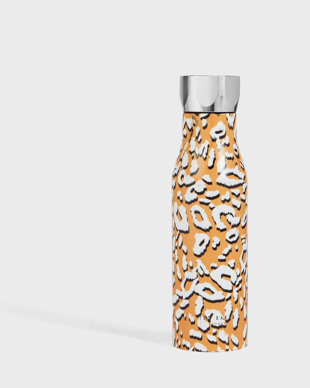 Ted Baker Leopard Printed Water Bottle 425ml in Yellow BOTELI, Unisex Home