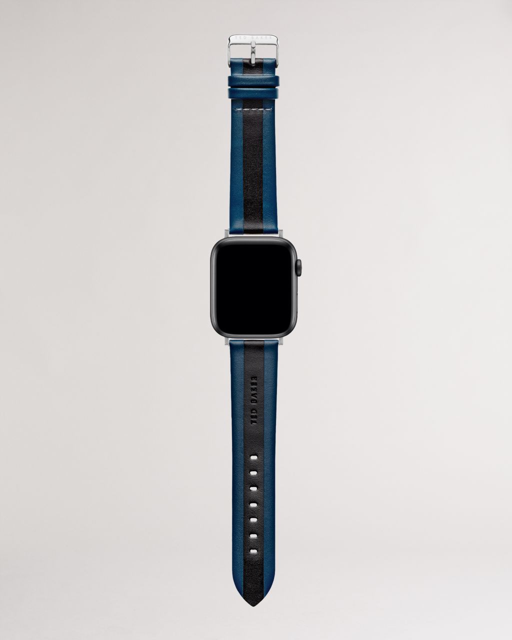 Ted Baker Logo Leather Apple Watch Strap in Blue OXIDE, Men's Accessories