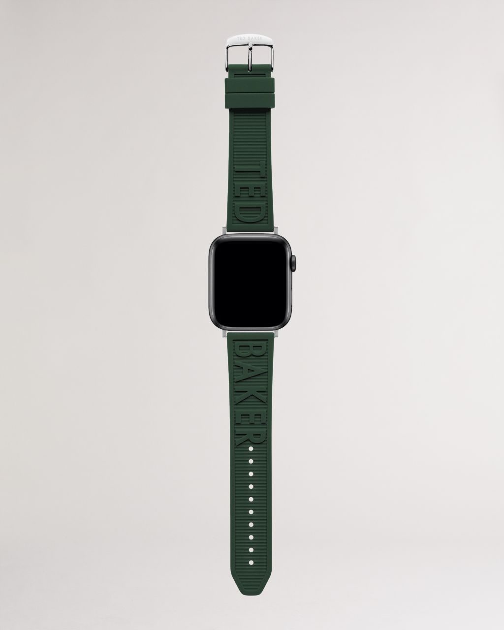 Ted Baker Silicone Logo Apple Watch Strap in Green HYROGN, Men's Accessories