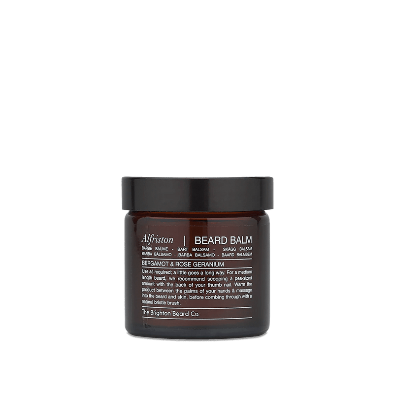 The Brighton Beard Company Alfriston Bergamot & Rose Geranium Beard Balm | Enriching Hydration for Taming Wild Beards + 100% Natural Ingredients