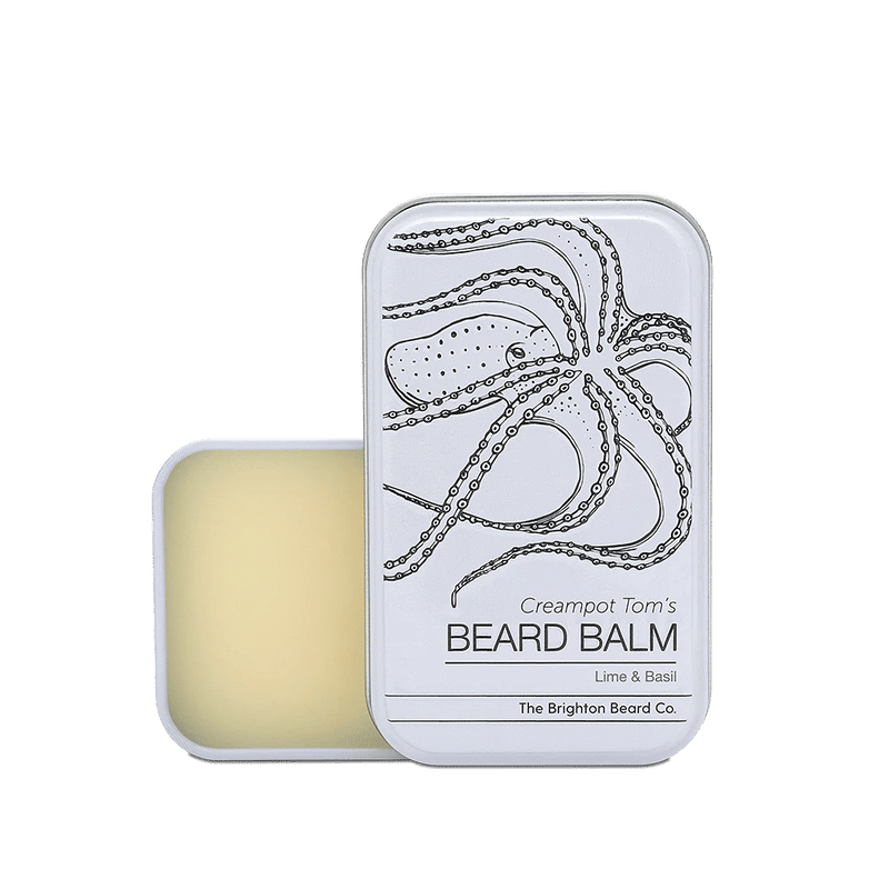 The Brighton Beard Company Creampot Tom's Lime & Basil Beard Balm | Ultra Hydrating Formula for Taming Beards + 100% Natural Ingredients