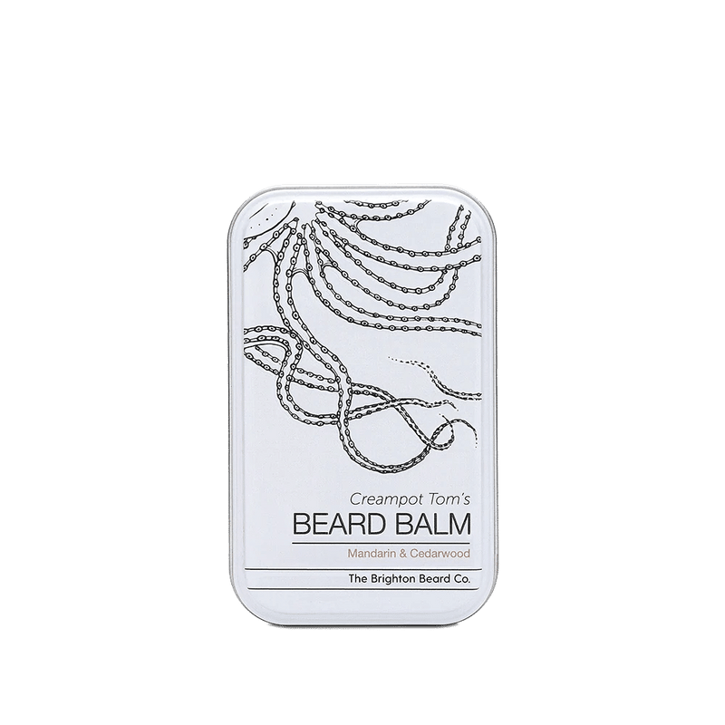 The Brighton Beard Company Creampot Tom's Mandarin & Cedarwood Beard Balm | Ultra Hydrating Formula for Taming Beards + 100% Natural Ingredients