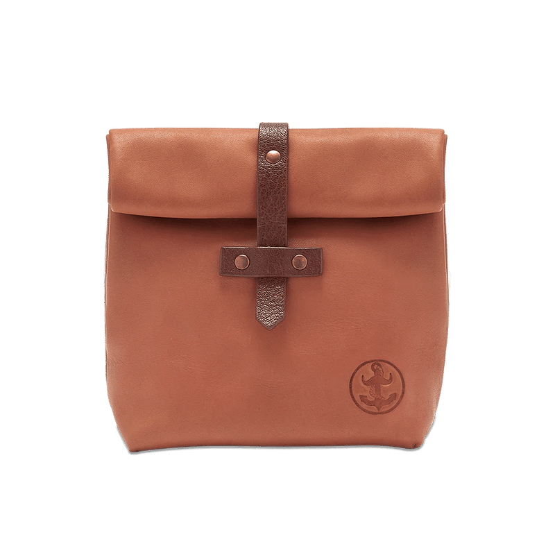 The Brighton Beard Company Leather Roll-Down Ditty Bag | Convenient Wash Bag Ideal for Storing Cosmetics