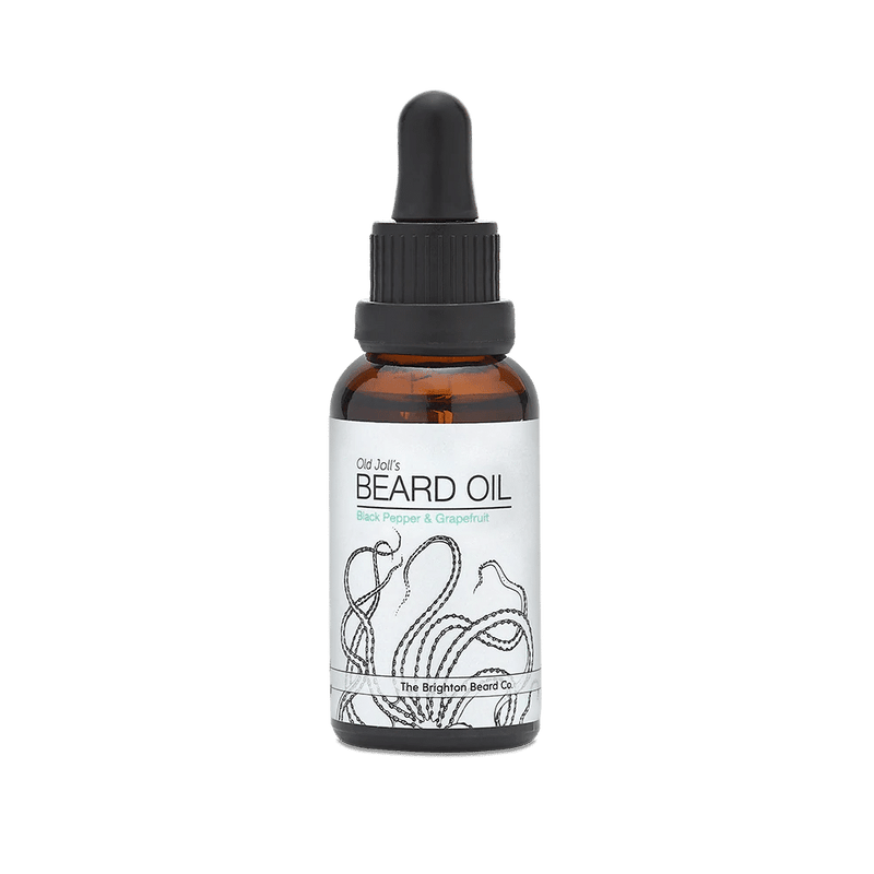 The Brighton Beard Company Old Joll's Black Pepper and Grapefruit Beard Oil | Nourish Dry & Tired Beards + 100% Natural Ingredients