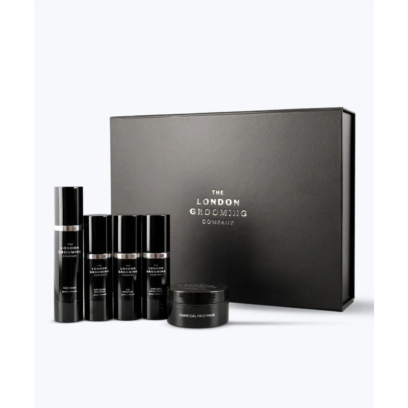 The London Grooming Company Skin Care Gift Set | 5-Step Skincare Routine with Face Wash, Eye Gel, Serum & Face Cream