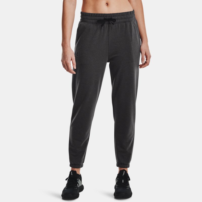 Women's Under Armour Rival Terry Joggers Jet Gray / Black L