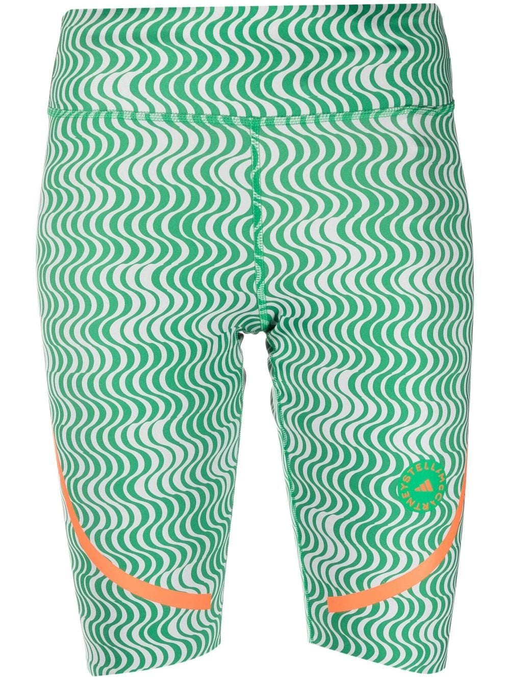 adidas by Stella McCartney TruePurpose printed cycling shorts - Green