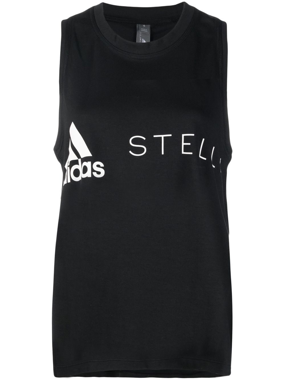 adidas by Stella McCartney logo-print tank top - Black