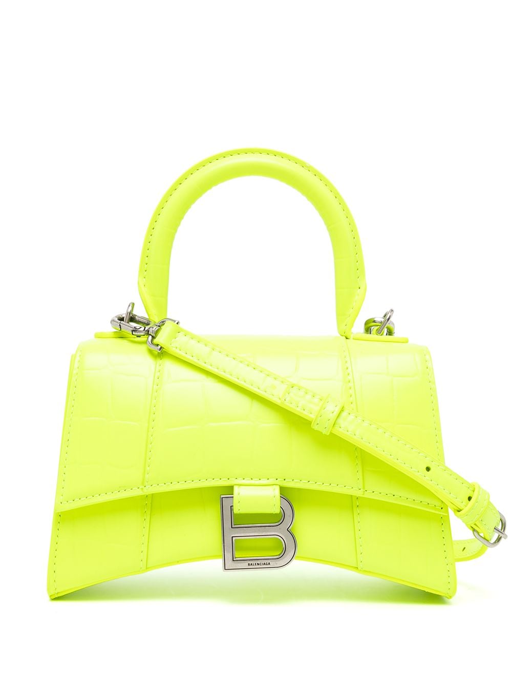 Balenciaga Hourglass XS top-handle bag - Yellow