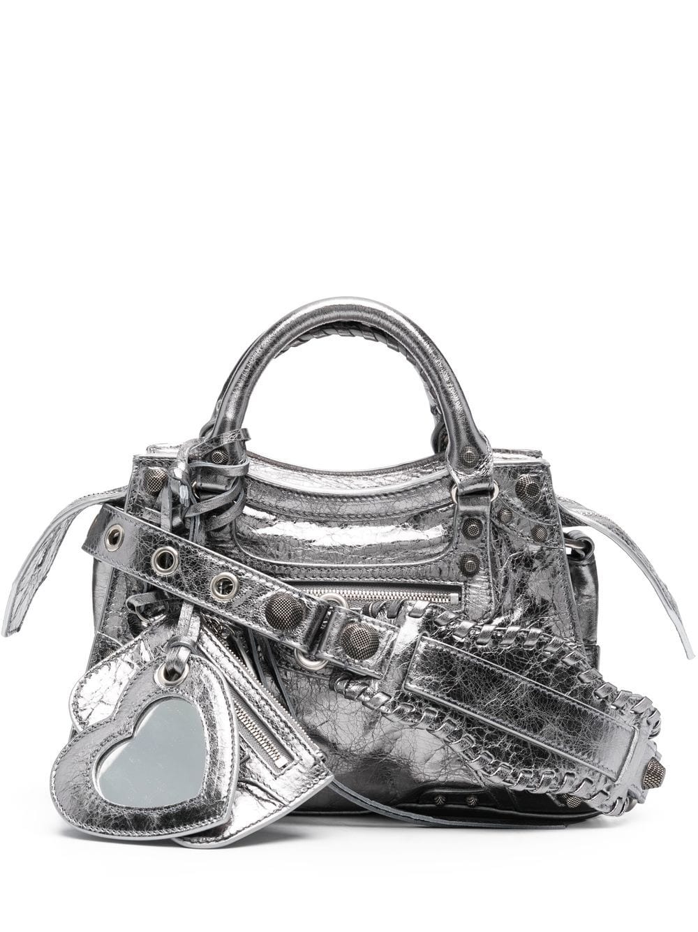 Balenciaga Neo Cagole XS metallic tote bag - Silver