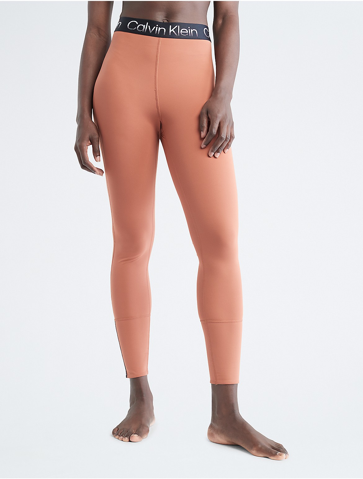 Calvin Klein Women's Performance Active Icon High Waist 7/8 Leggings -  Brown - XS
